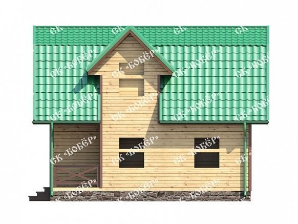 Сруб из бруса 7х8. фото